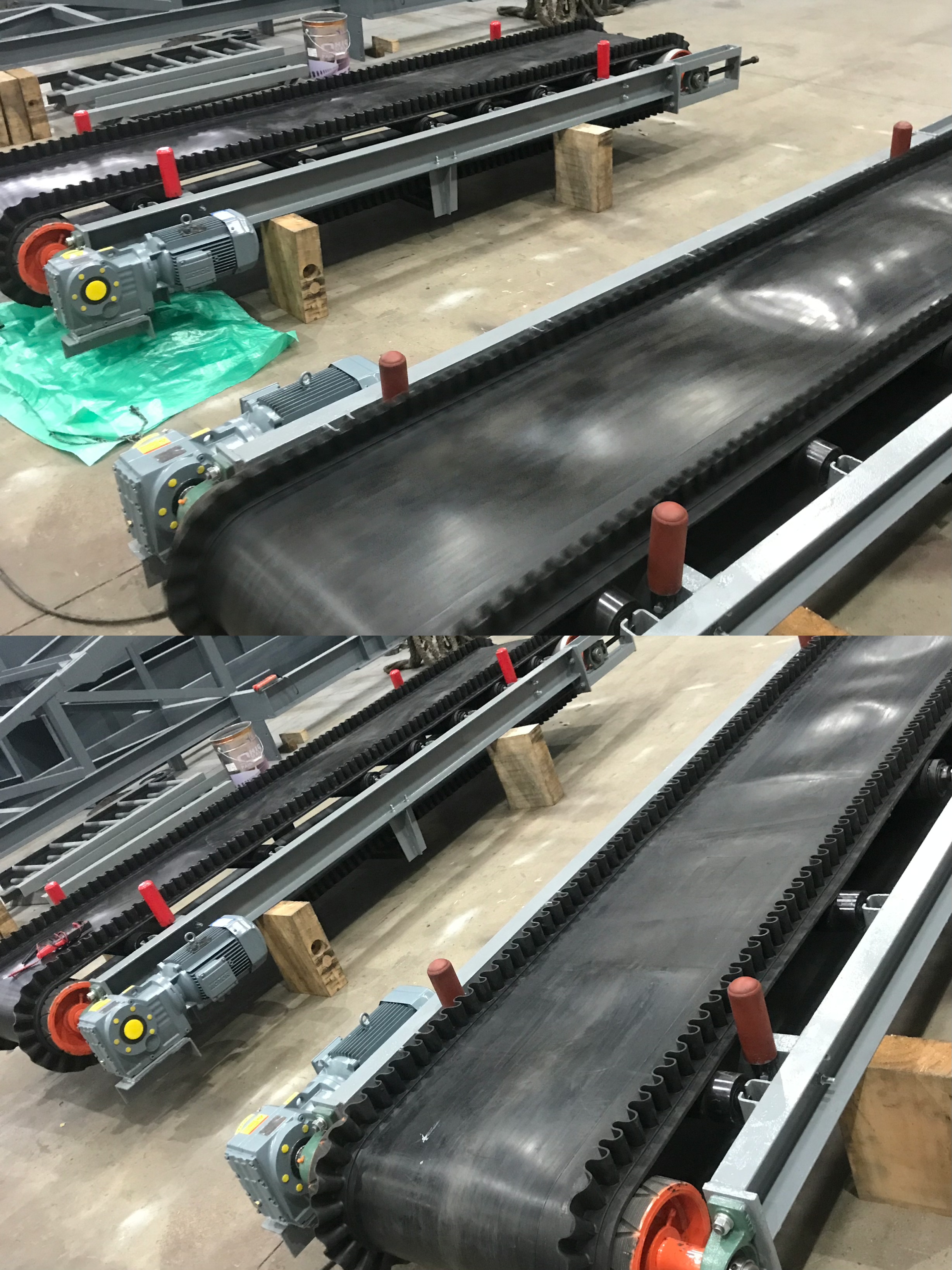Vënia në punë, instalimi dhe shpërndarja e shiritit transportues